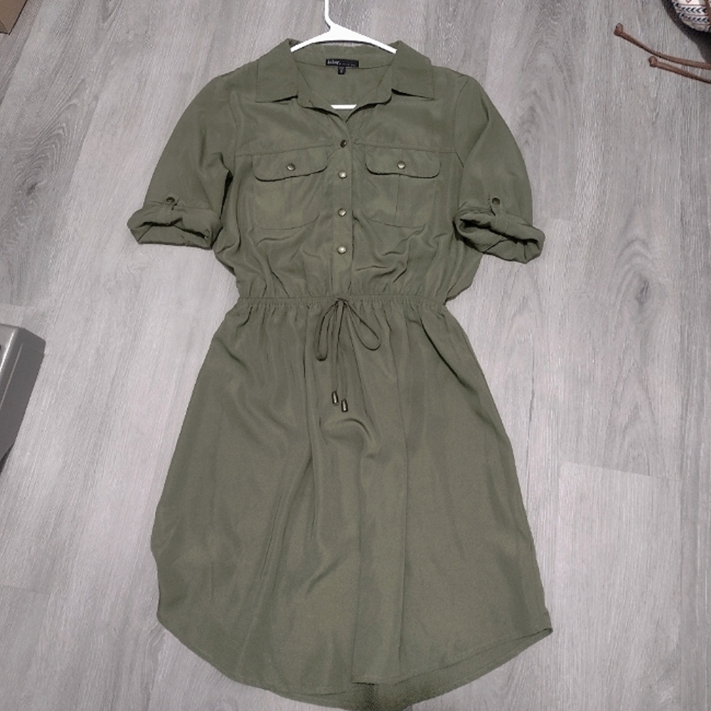 BeBop Army Green Dress